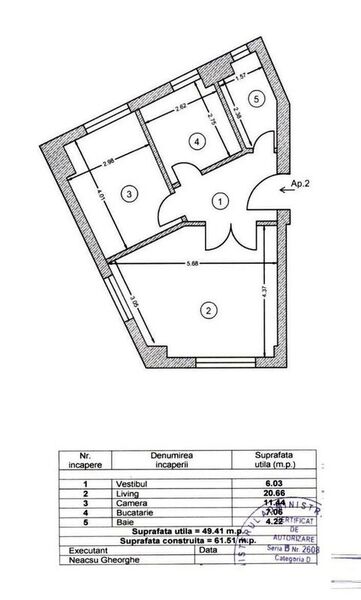 Damaroaia, 2 camere, an 2008, include curte 120 mp,